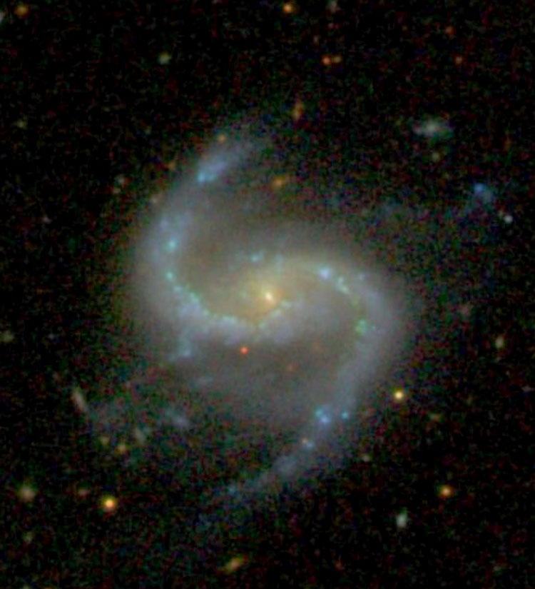 SDSS image of spiral galaxy NGC 4017, which is part of Arp 305