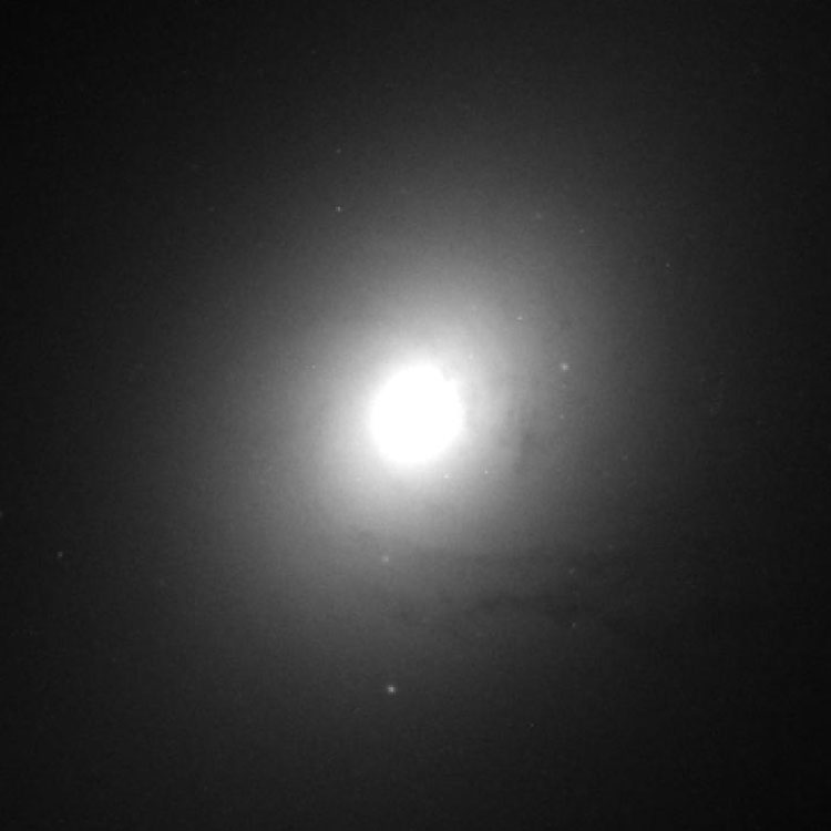 HST image of dust lanes near the core of lenticular galaxy NGC 4143