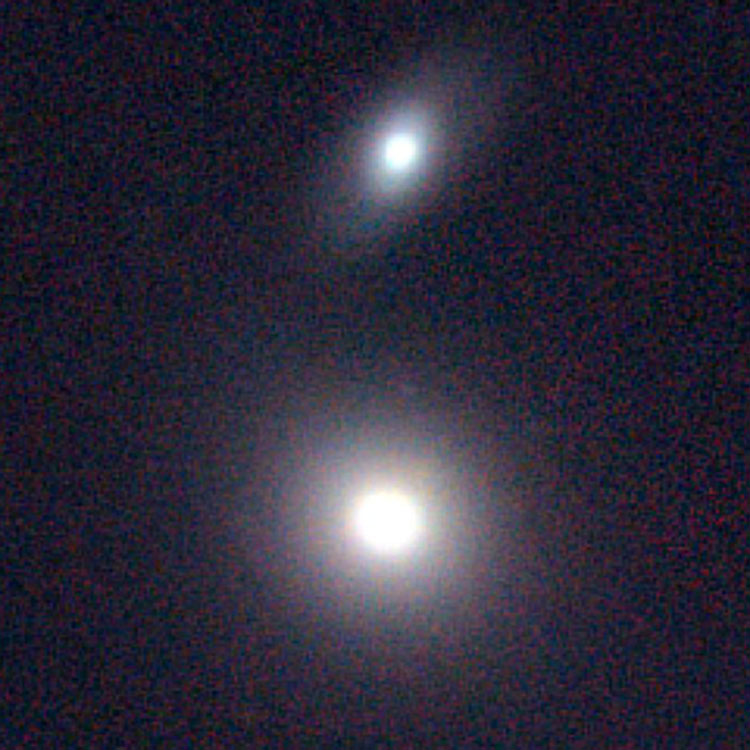PanSTARRS image of the core of lenticular galaxy NGC 417, also showing lenticular galaxy PGC 4241