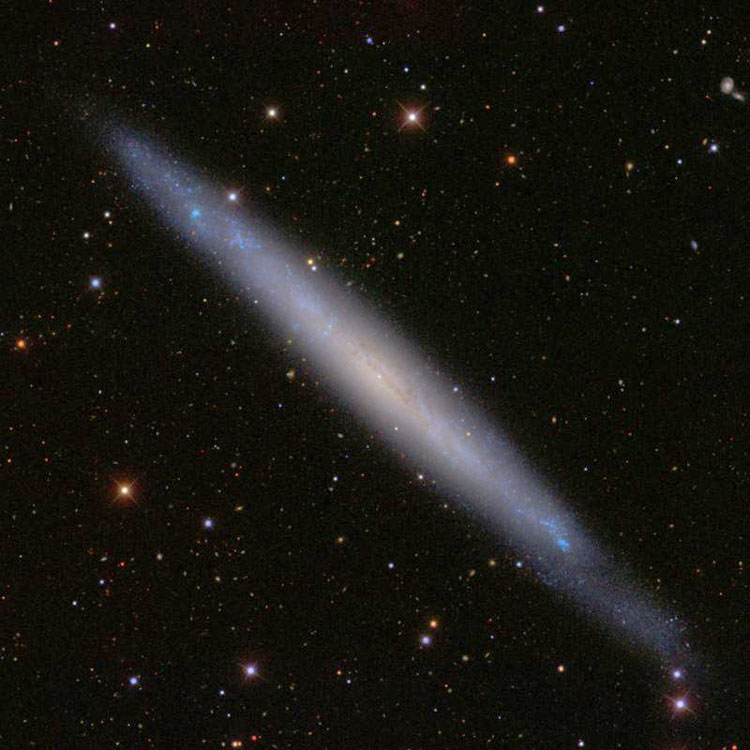 SDSS image of spiral galaxy NGC 4244
