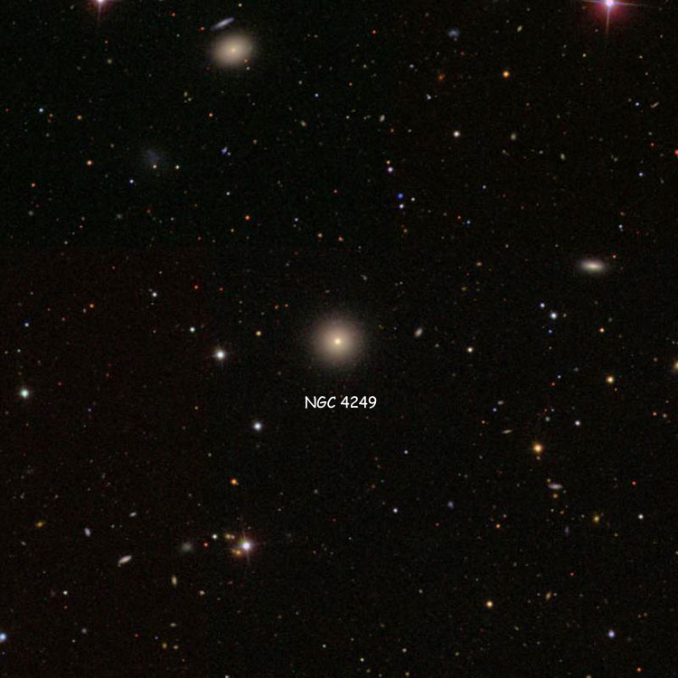 SDSS image of region near lenticular galaxy NGC 4249