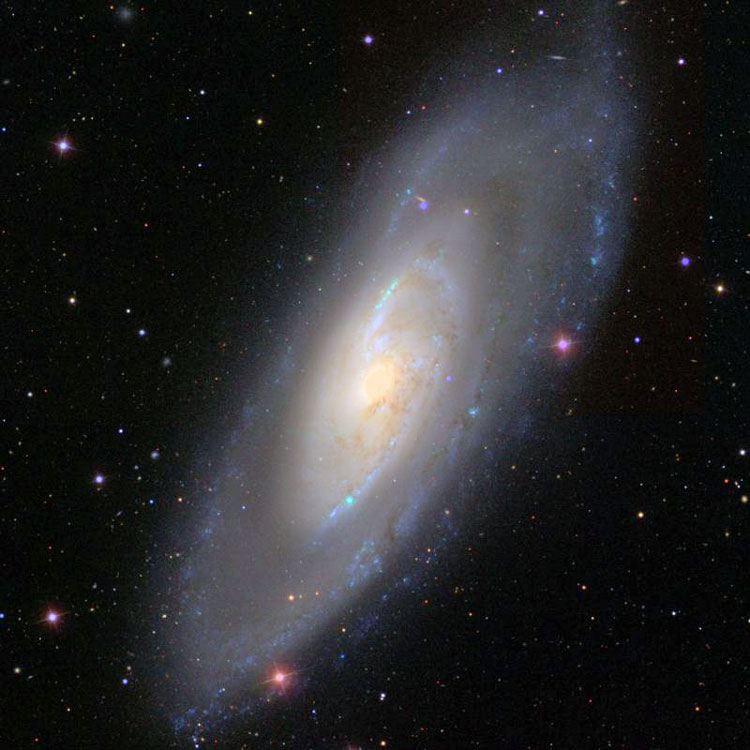 KPNO image of spiral galaxy NGC 4258, also known as M106