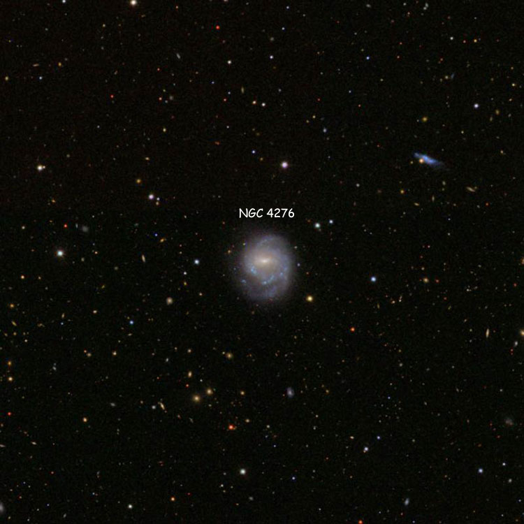 SDSS image of region near spiral galaxy NGC 4276
