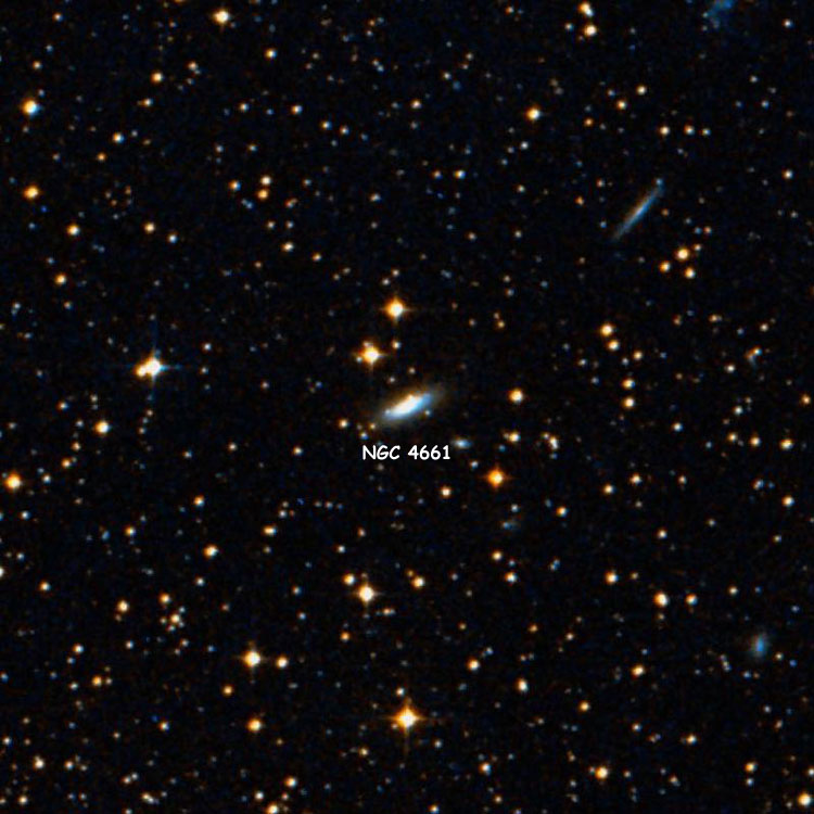 DSS image of region centered on lenticular galaxy NGC 4661
