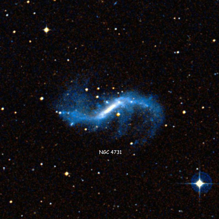 Wikisky image of region near NGC 4731