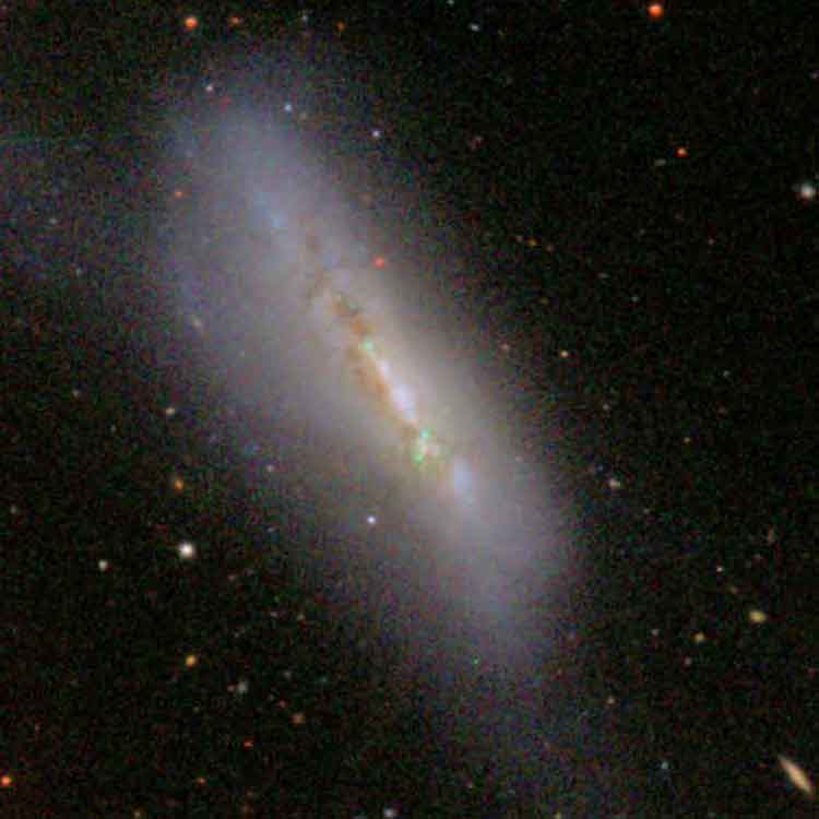 SDSS image of spiral galaxy NGC 4747, also known as Arp 159