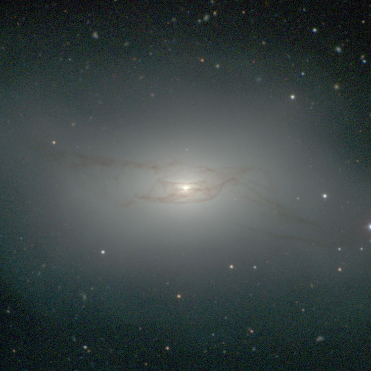 Carnegie-Irvine Galaxy Survey image of the central portion of peculiar lenticular galaxy NGC 4753