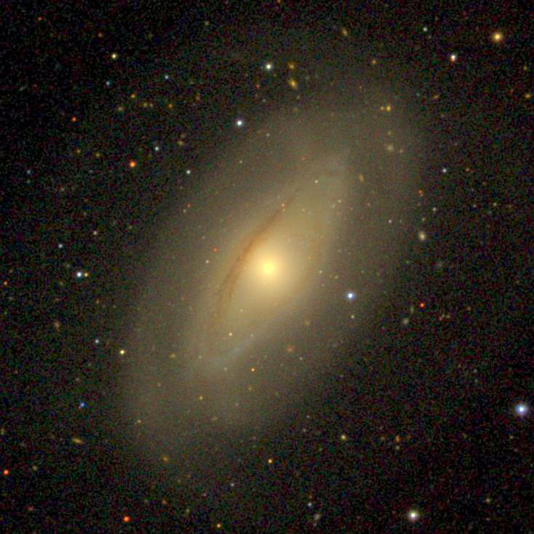 SDSS image of spiral galaxy NGC 4772
