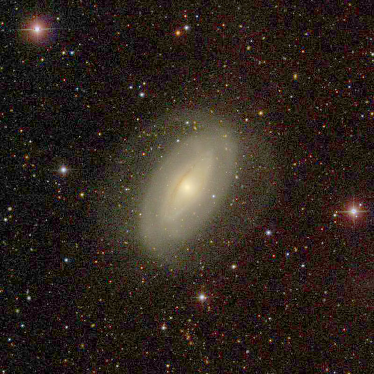 SDSS image of region near spiral galaxy NGC 4772