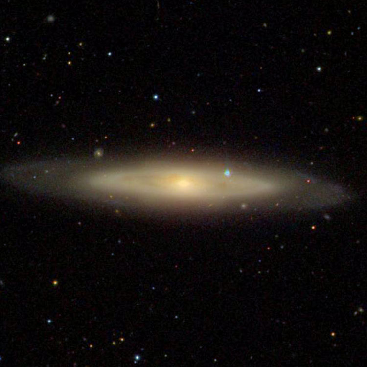 SDSS image of lenticular galaxy NGC 4866