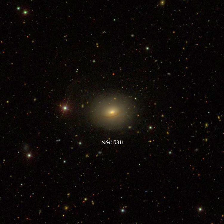 SDSS image of region near lenticular galaxy NGC 5311