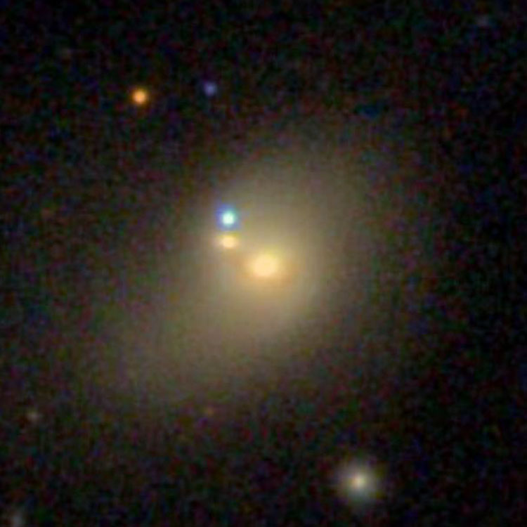 SDSS image of peculiar lenticular galaxy NGC 5392