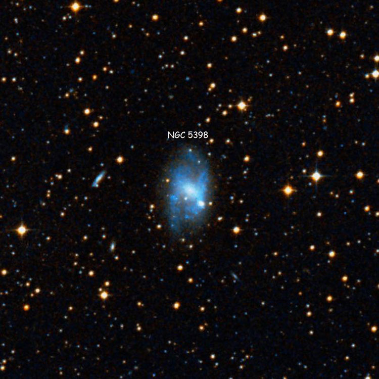 DSS image of region near spiral galaxy NGC 5398