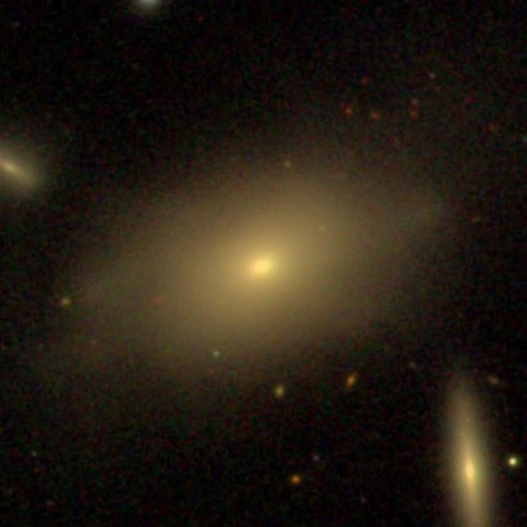 SDSS image of lenticular galaxy NGC 5513 and its companions