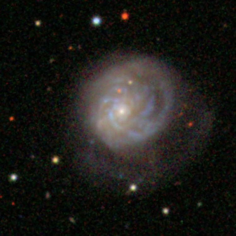 SDSS image of spiral galaxy NGC 579