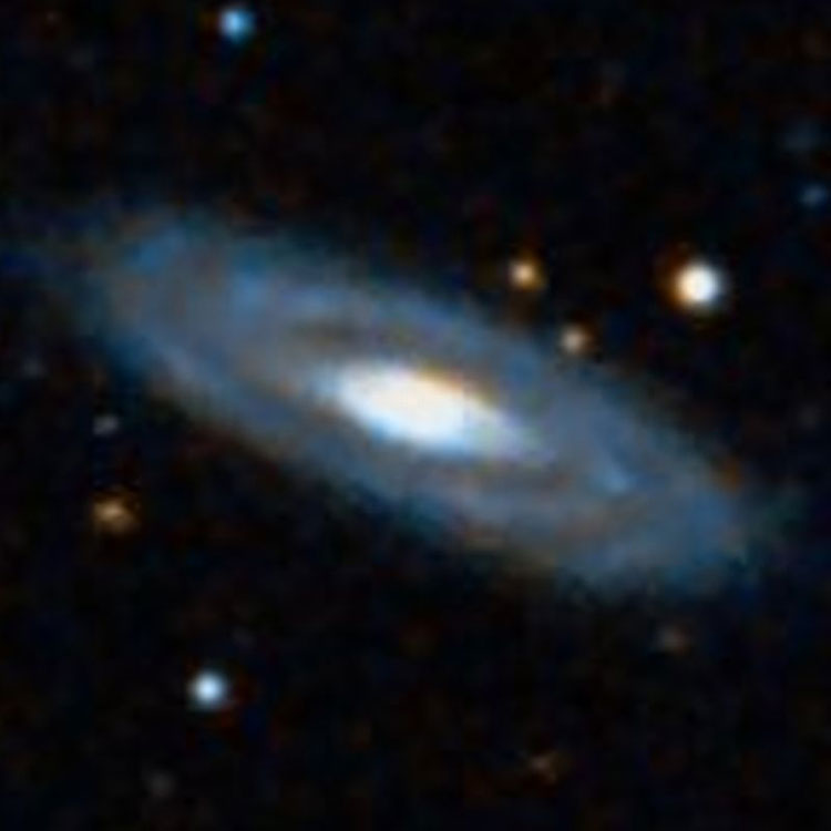 DSS image of spiral galaxy NGC 587