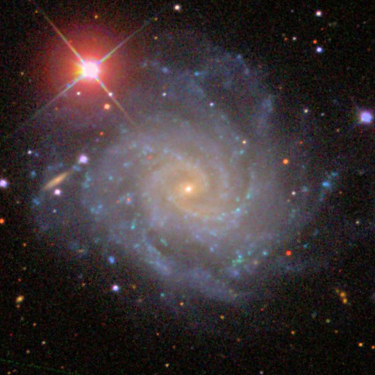 SDSS image of spiral galaxy NGC 5885