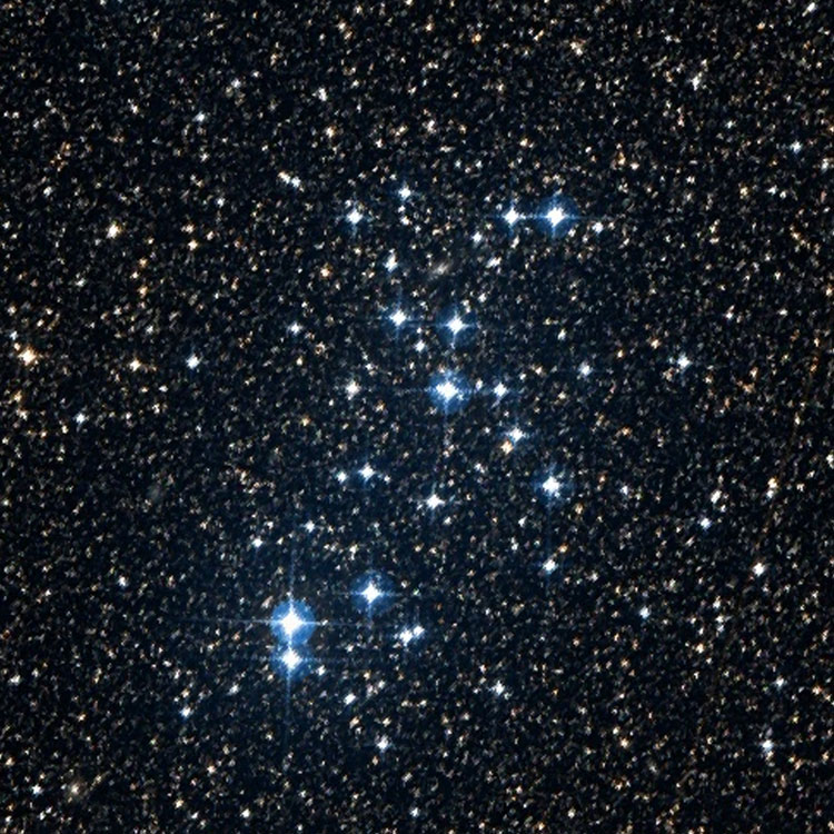 DSS image of region near open cluster NGC 6025