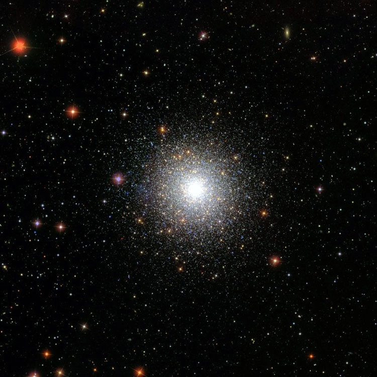 SDSS image of region near globular cluster NGC 6341, also known as M92
