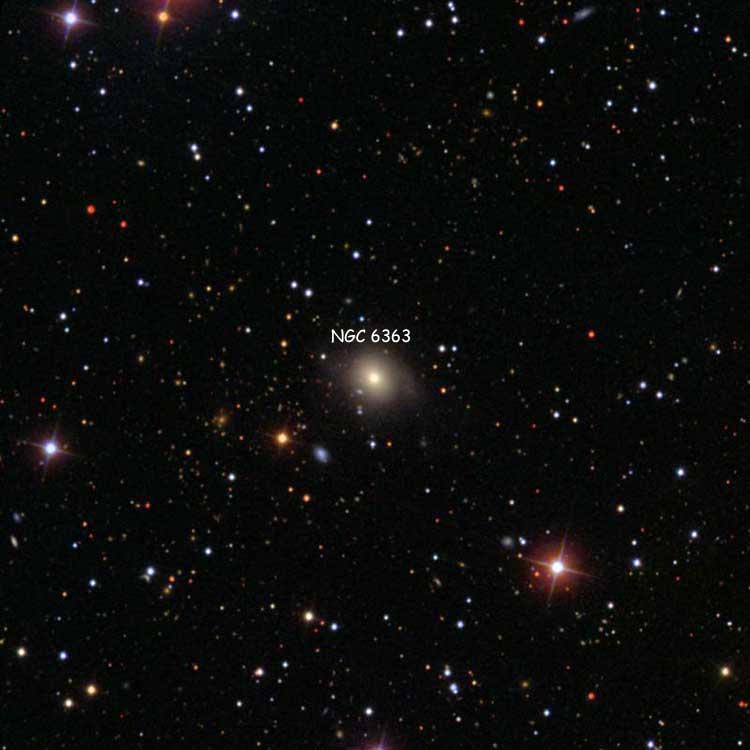 SDSS image of region near elliptical galaxy NGC 6363, which is also the correct NGC 6138