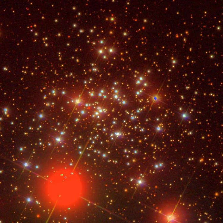 SDSS image of open cluster NGC 654
