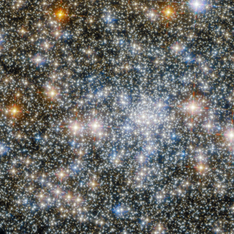 HST image of central portion of globular cluster NGC 6540