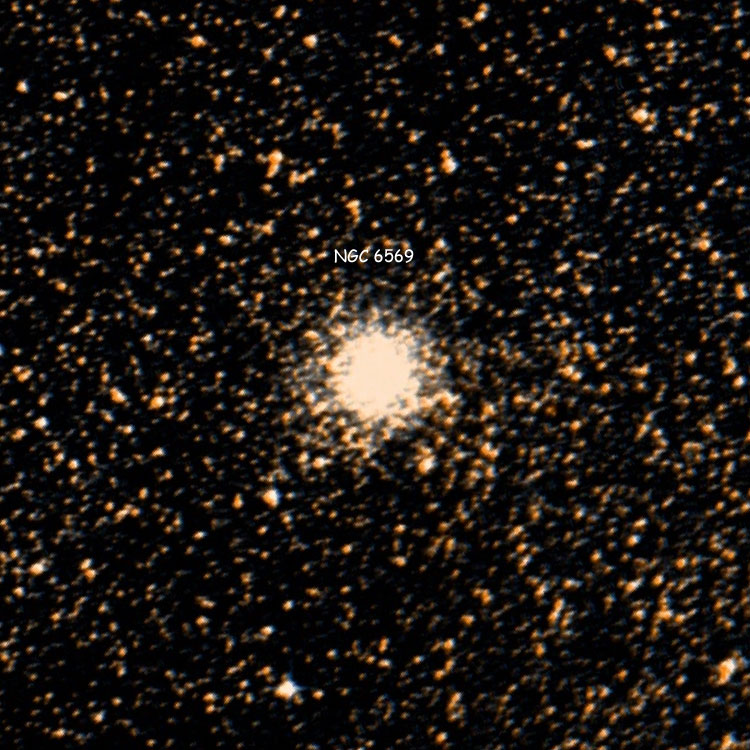 DSS image of region near globular cluster NGC 6569