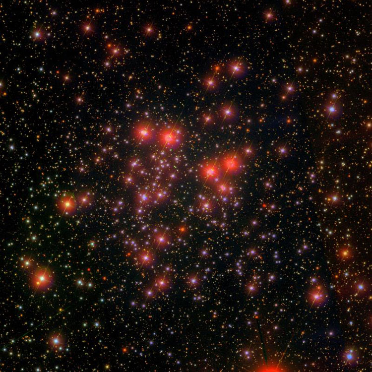 SDSS image of region near open cluster NGC 663