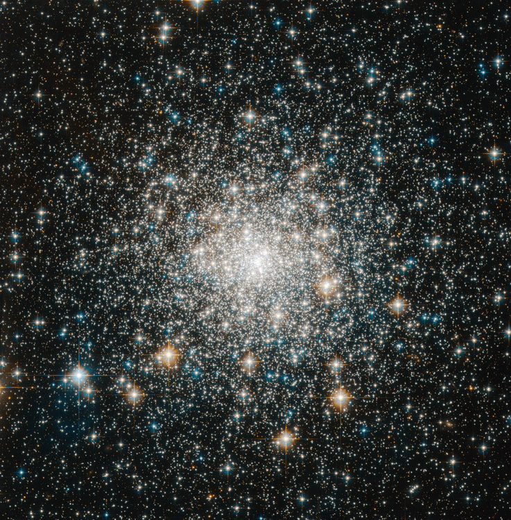HST image of the core of globular cluster NGC 6681, also known as M70