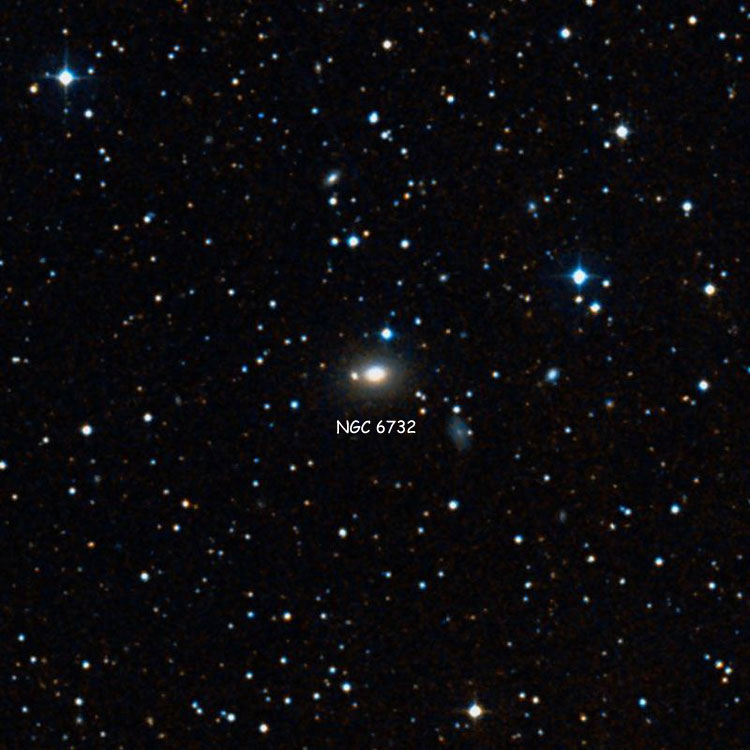 DSS image of region near elliptical galaxy NGC 6732