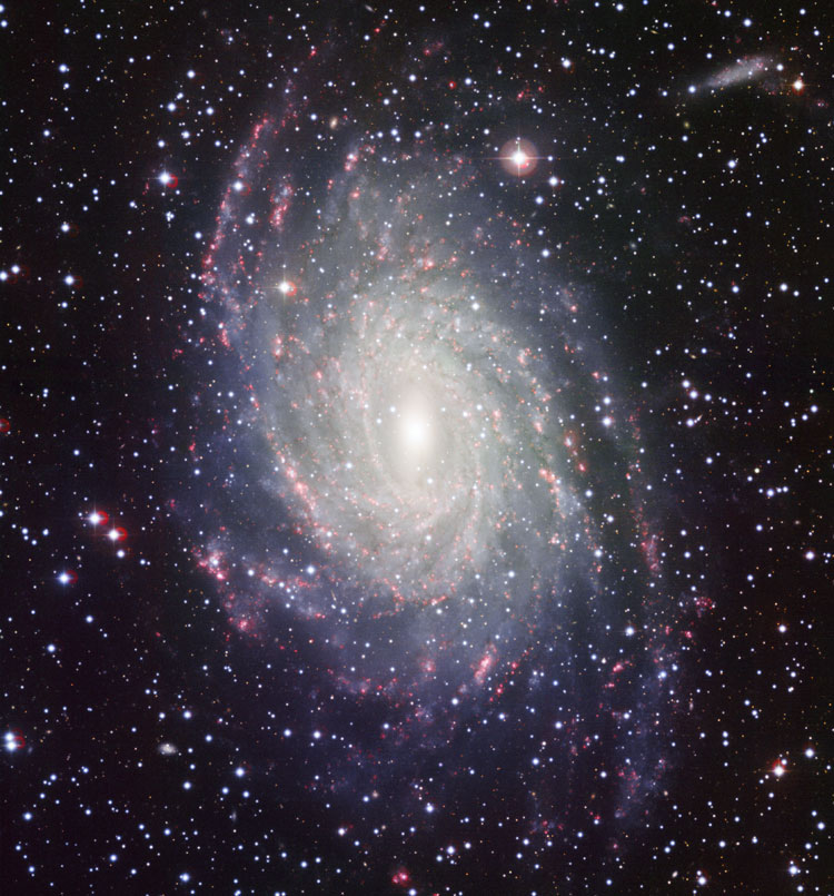 ESO multi-spectral image of spiral galaxy NGC 6744
