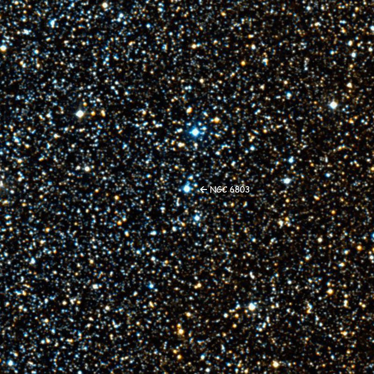 DSS image of region near planetary nebula NGC 6803