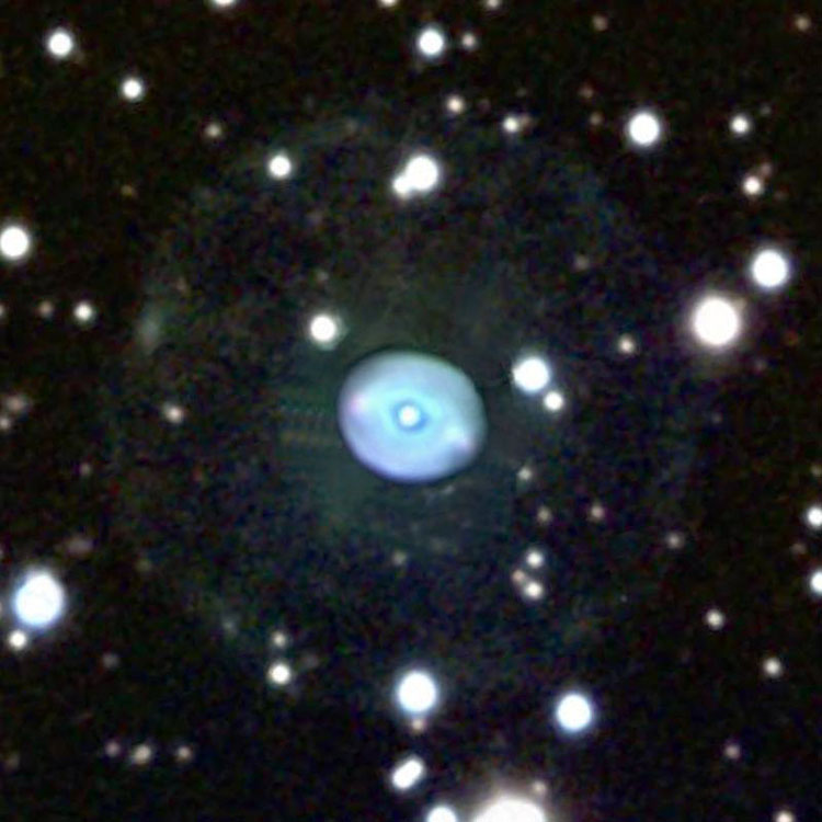 Cold Spring Observatory image of planetary nebula NGC 6826
