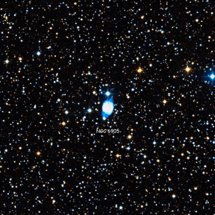 DSS image of region near planetary nebula NGC 6905