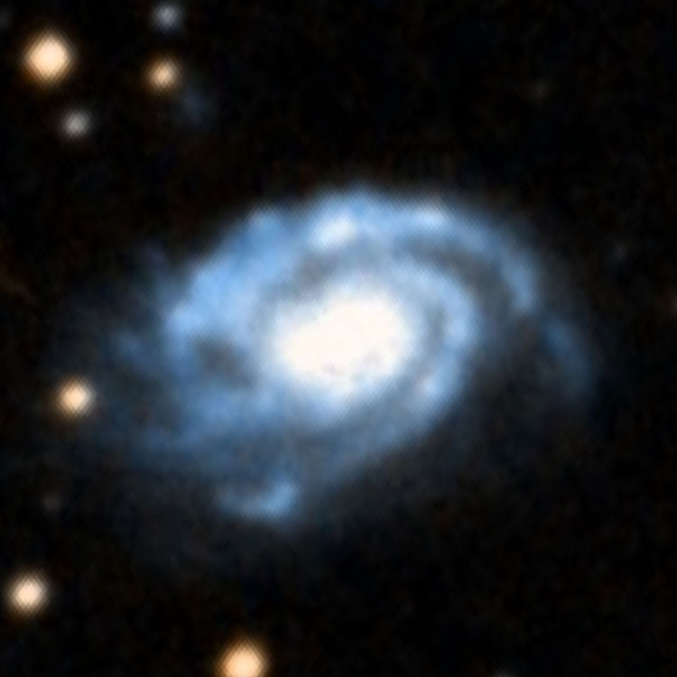 DSS image of spiral galaxy NGC 6984