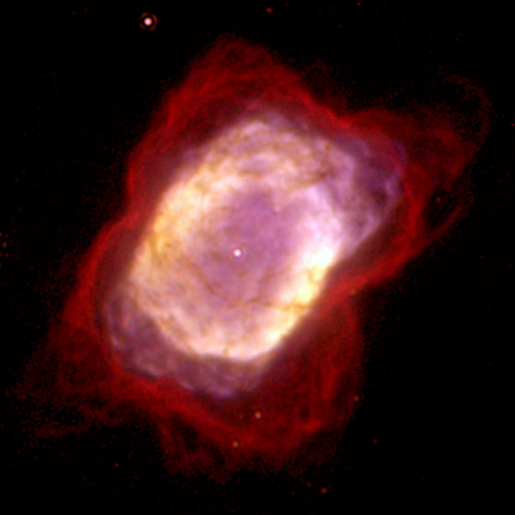 HST/NICMOS closeup of planetary nebula NGC 7027