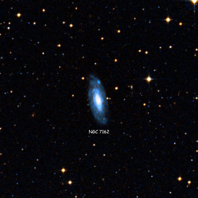 DSS image of region near spiral galaxy NGC 7162
