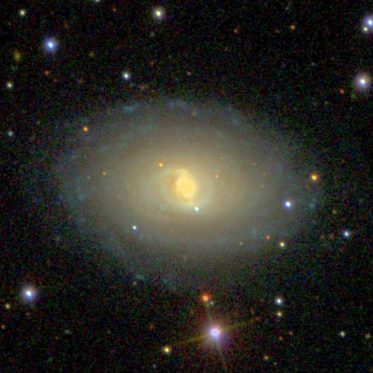 SDSS image of spiral galaxy NGC 7177