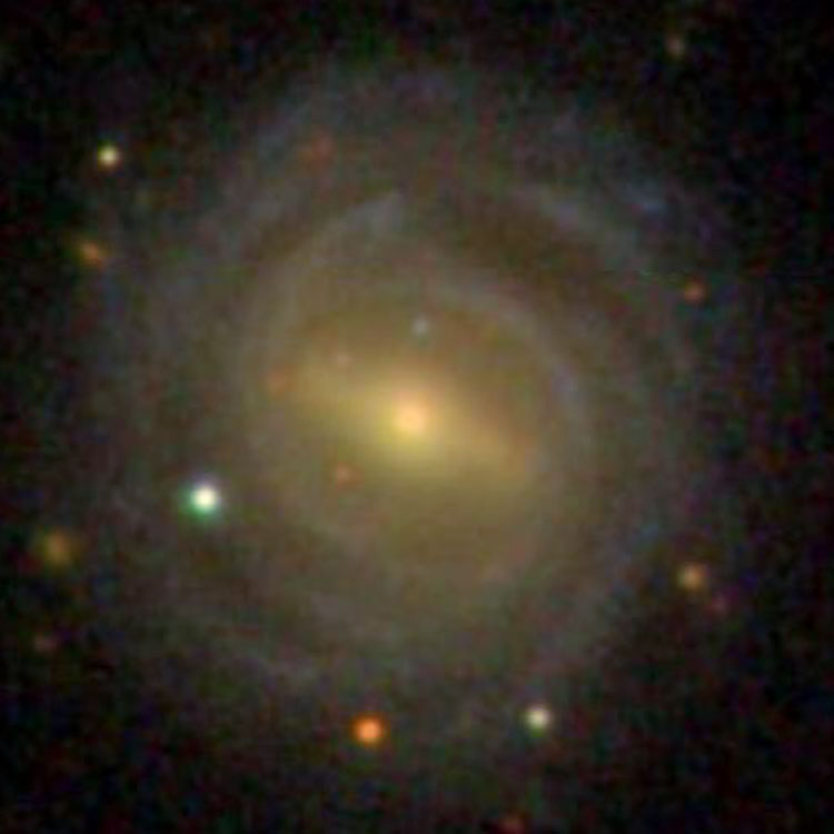 SDSS image of spiral galaxy NGC 7222