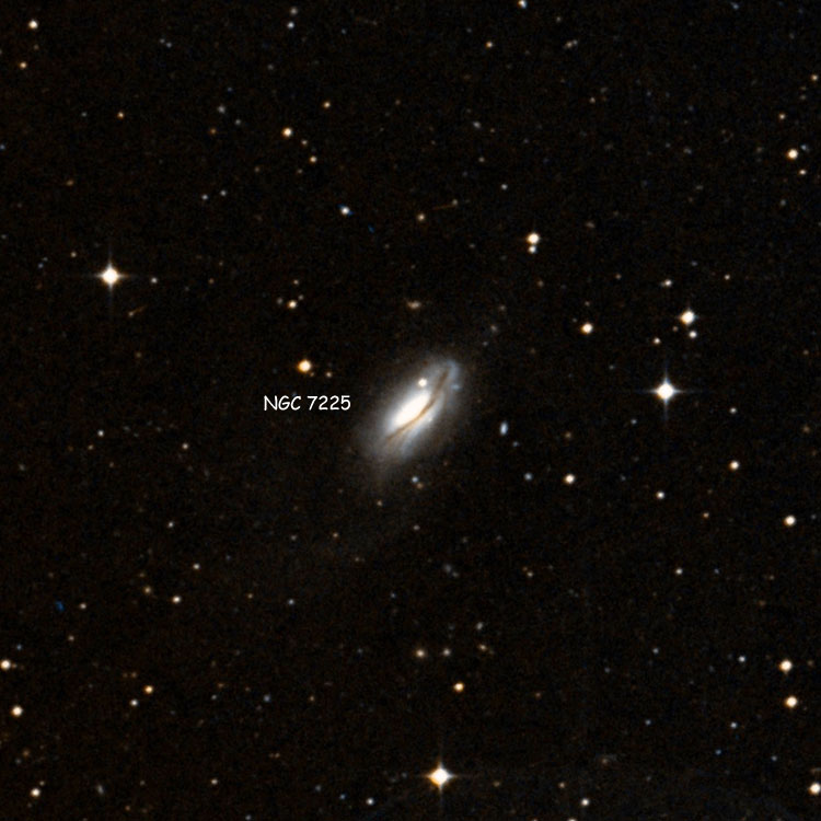 DSS image of region near spiral galaxy NGC 7225