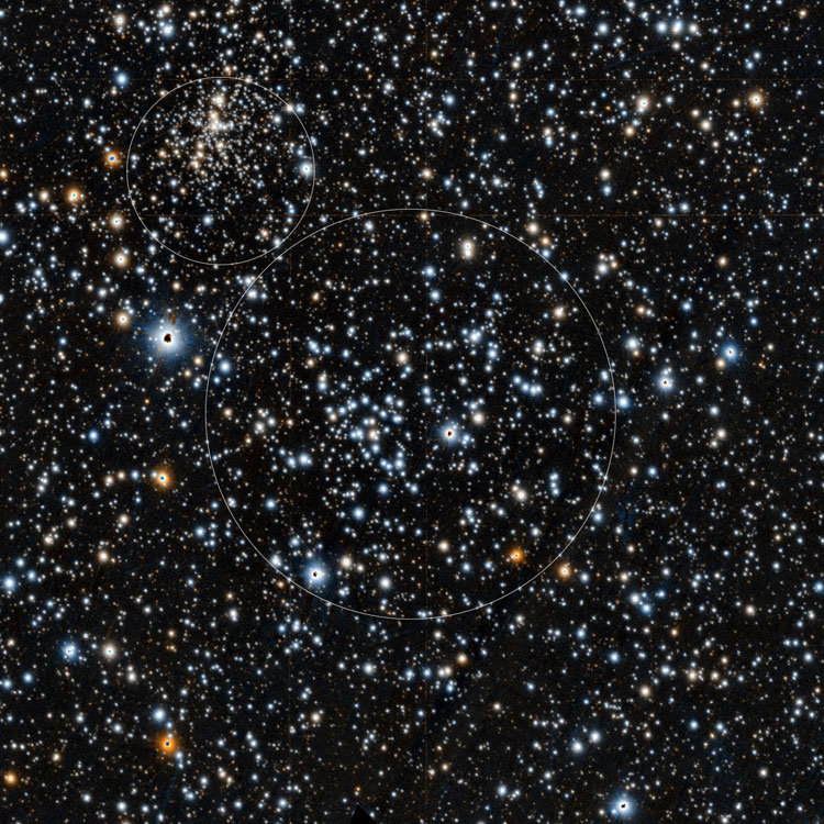 PanSTARRS image of region near open cluster NGC 7245, also showing King 9