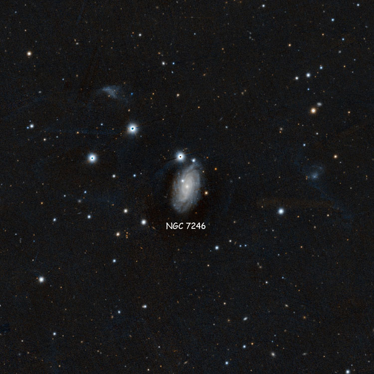 PanSTARRS image of region near spiral galaxy NGC 7246