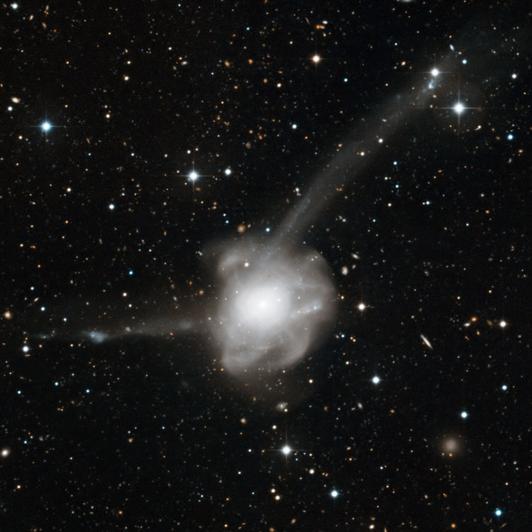 ESO image of peculiar spiral galaxy NGC 7252, also known as Arp 226