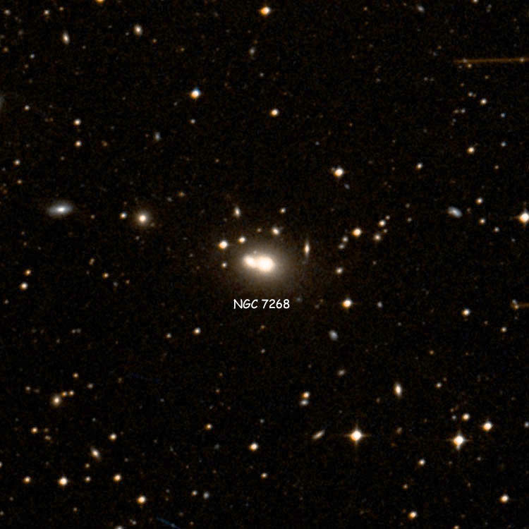 DSS image of region near galaxy pair NGC 7268