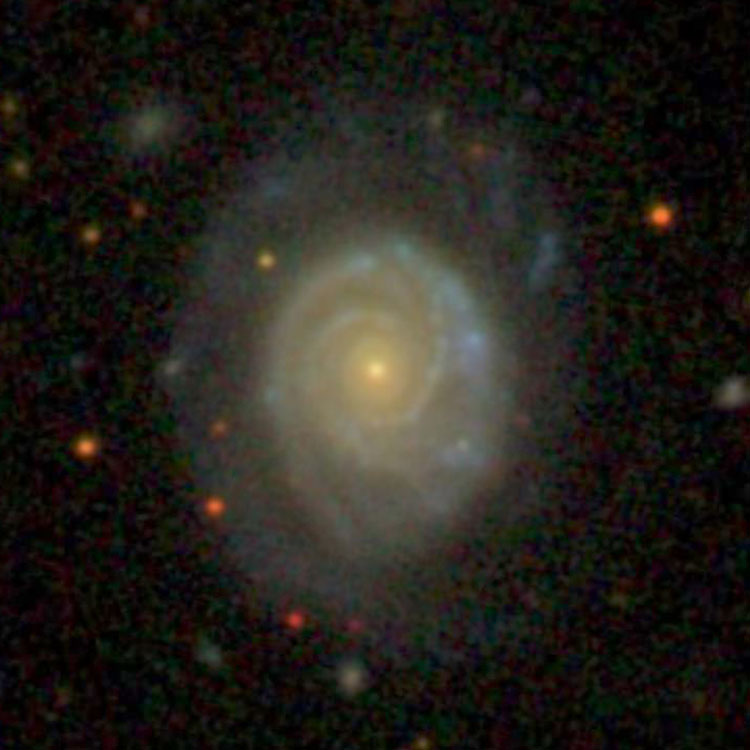 SDSS image of spiral galaxy NGC 7323