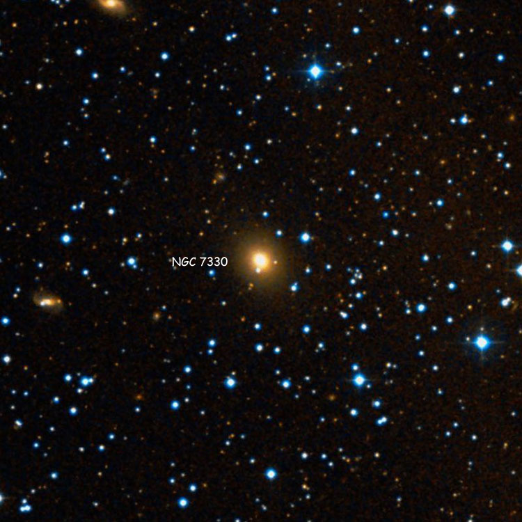 DSS image of region near elliptical galaxy NGC 7330