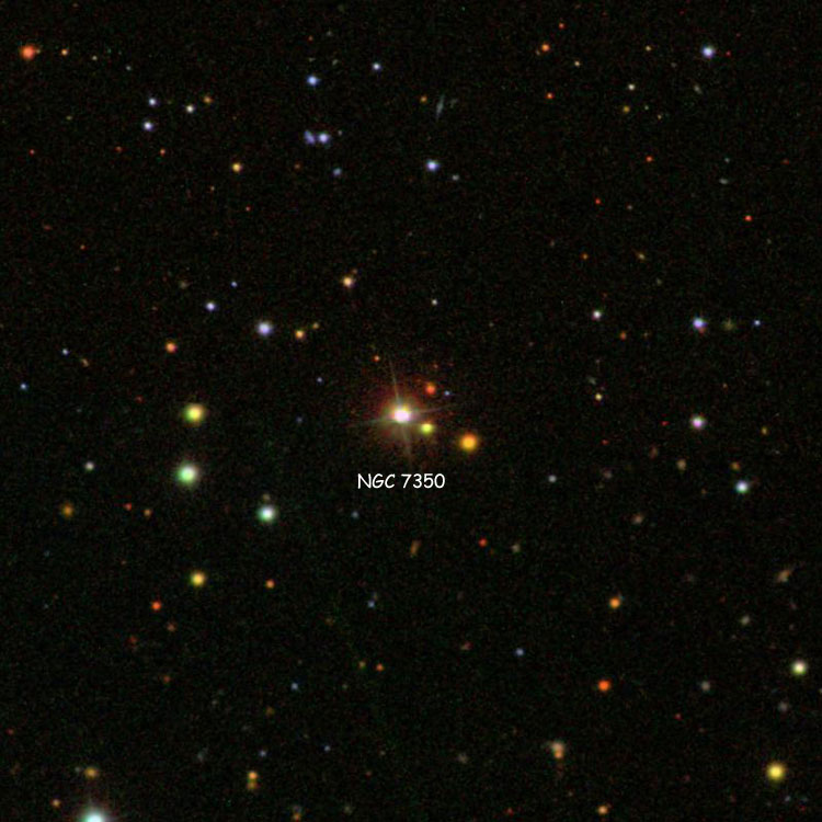 SDSS image of region near double star NGC 7350