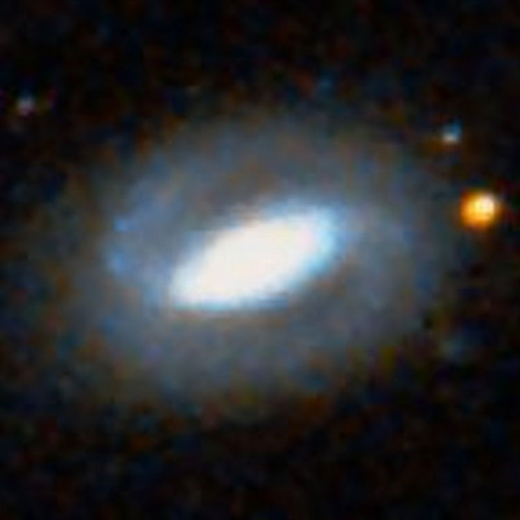 DSS image of lenticular galaxy NGC 749