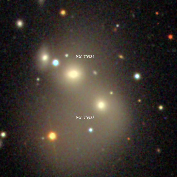 SDSS image of the pair of galaxies comprising NGC 7578