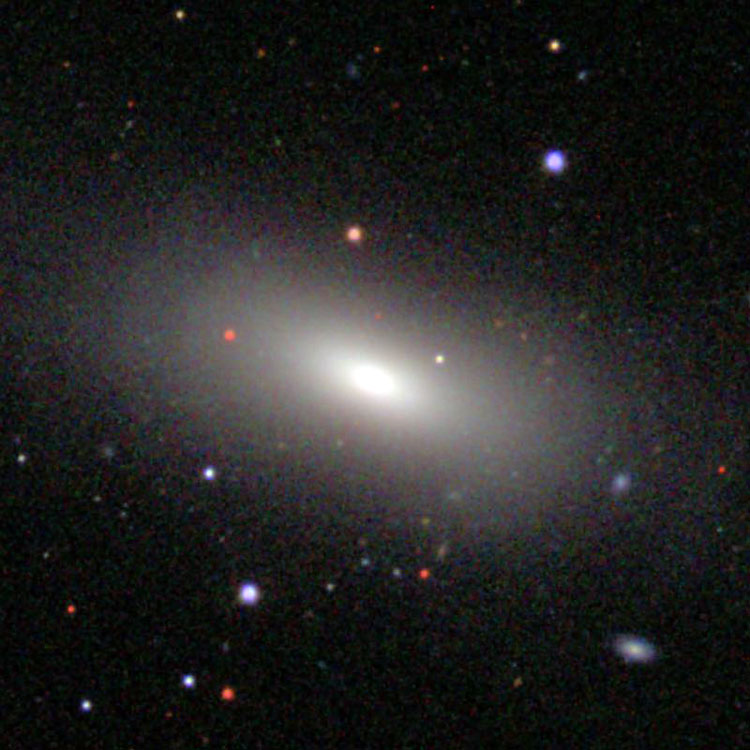 SDSS image of lenticular galaxy NGC 7600